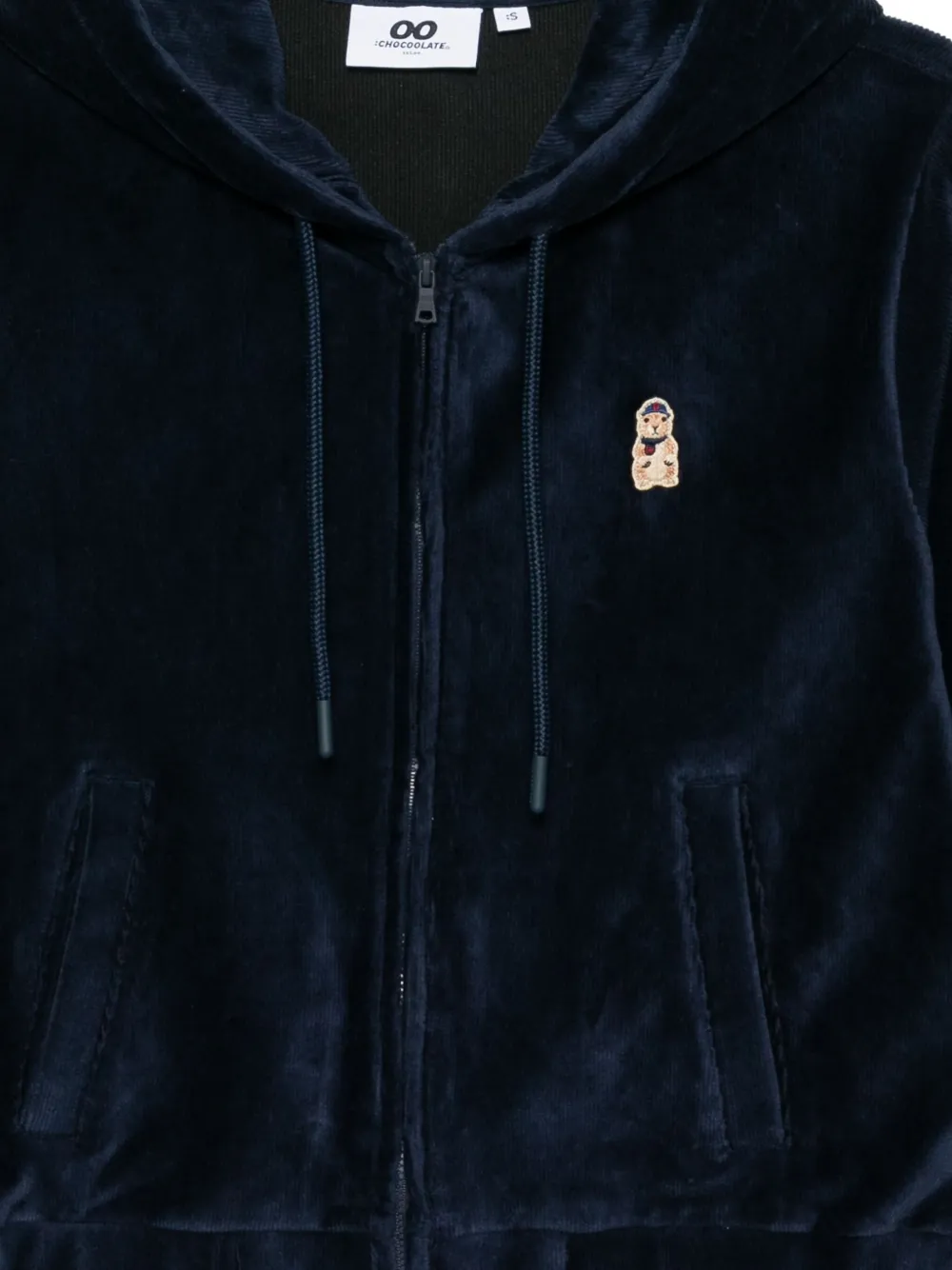 Chocoolate Logo-patch Hoodie In Blue