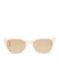 A BATHING APE® logo-plaque sunglasses - Neutrals