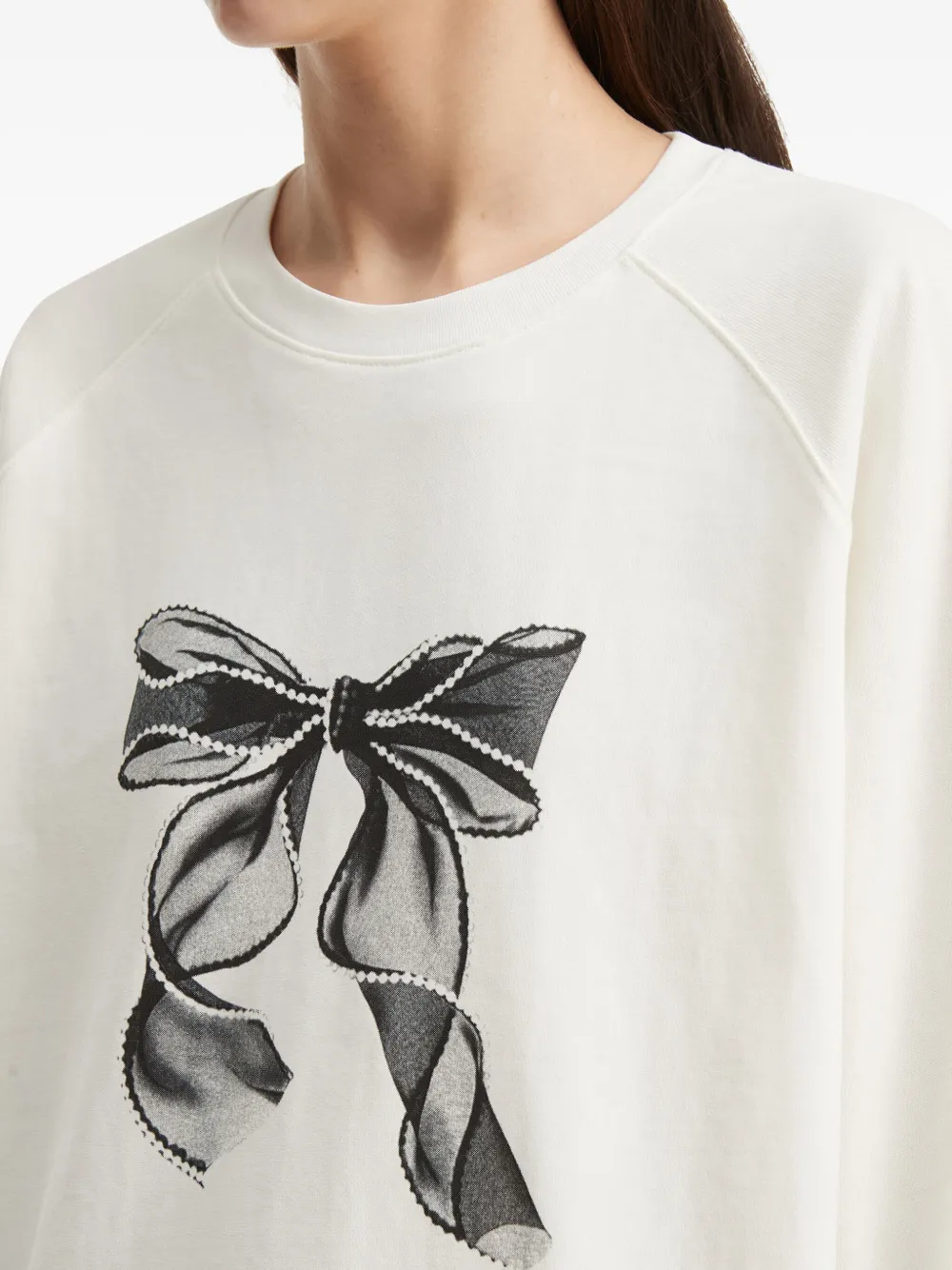 B+ab Bow Sweatshirt In Gray