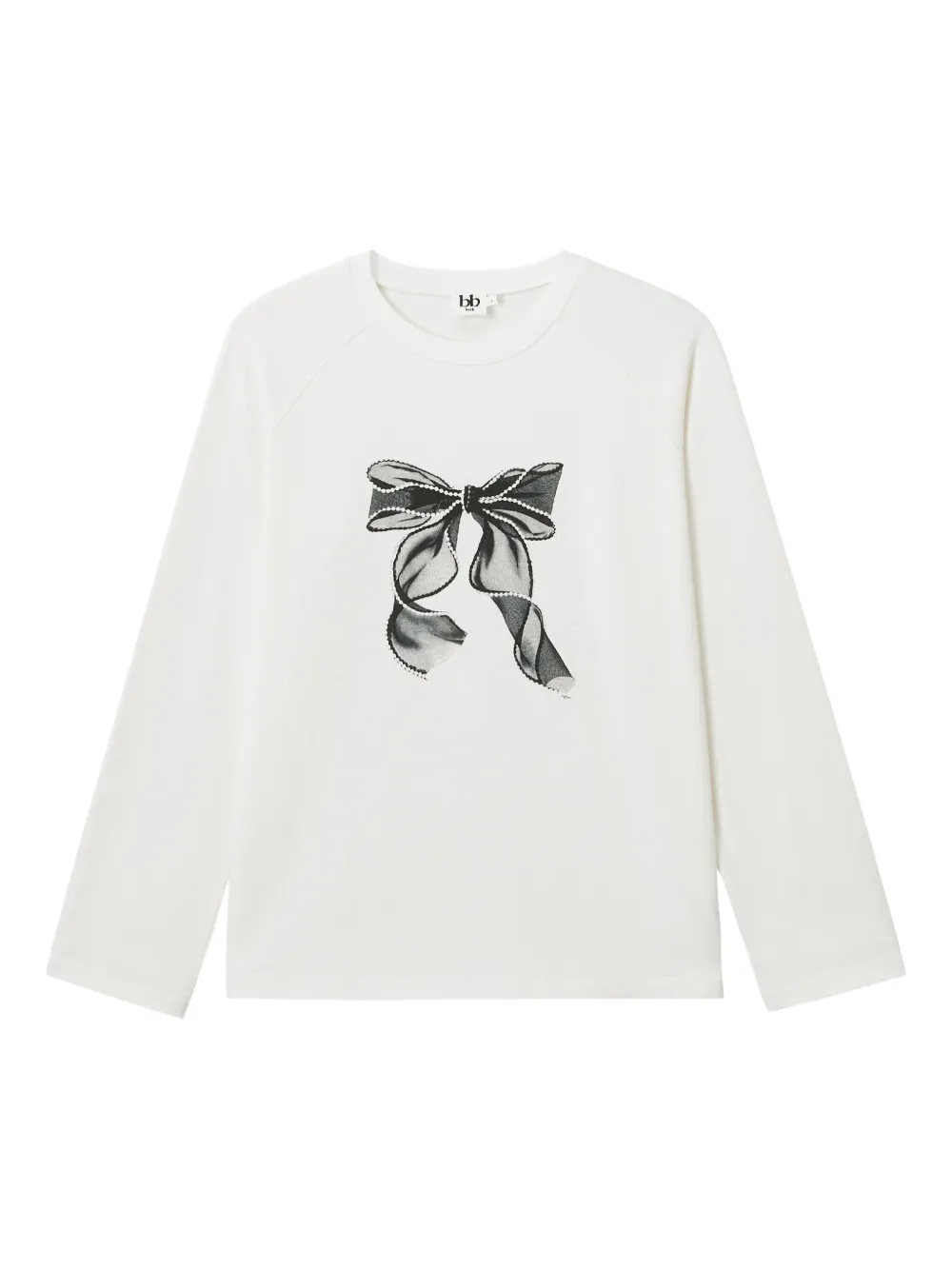 B+ab Bow Sweatshirt In Gray
