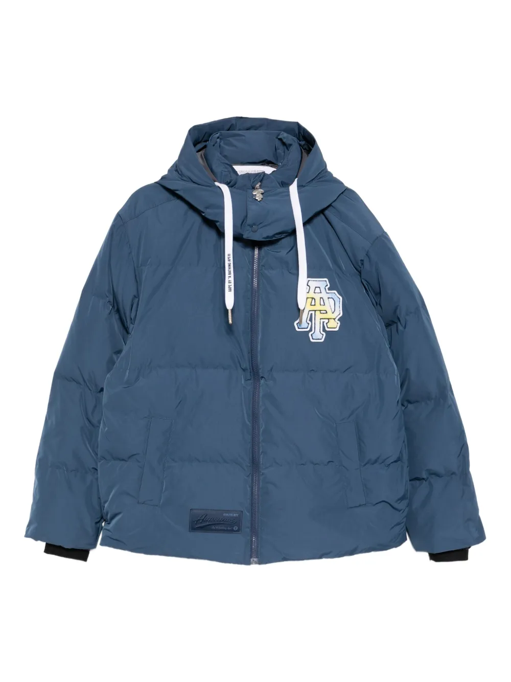 AAPE BY *A BATHING APE® logo-embroidered padded jacket | Blue | Image 1