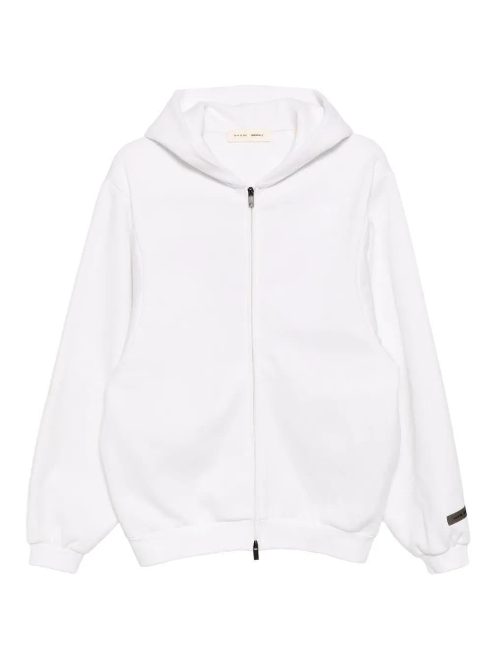 FEAR OF GOD ESSENTIALS logo-embroidered hoodie | White | Image 1