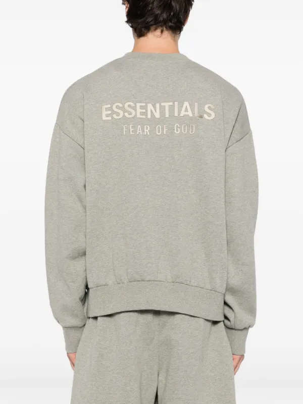 FEAR OF GOD ESSENTIALS Classic Fleece Crewneck Sweatshirt | Grey