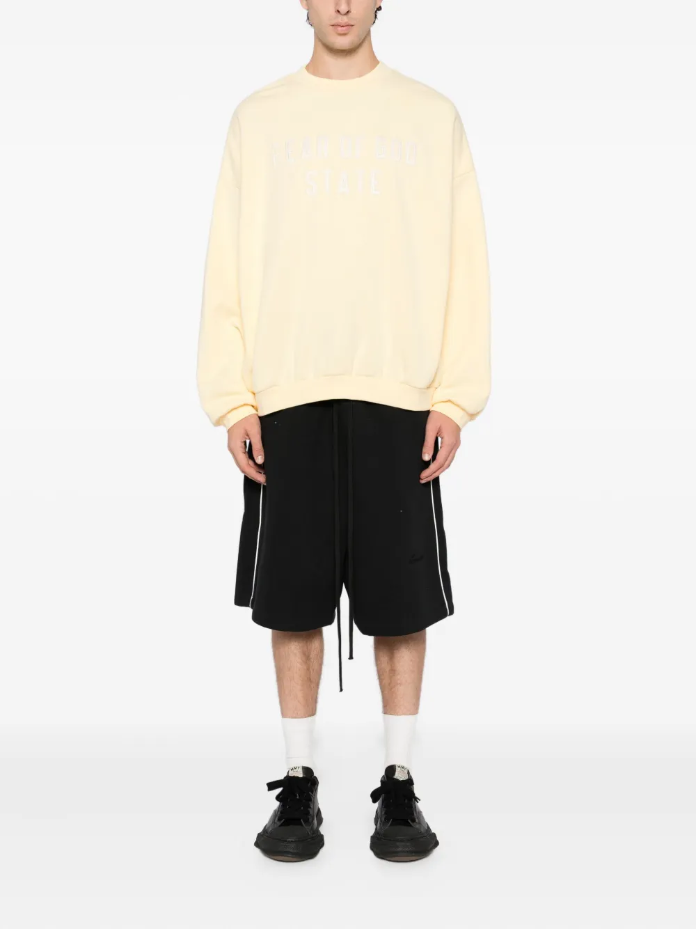 FEAR OF GOD ESSENTIALS Trui met logo-applicatie - Geel