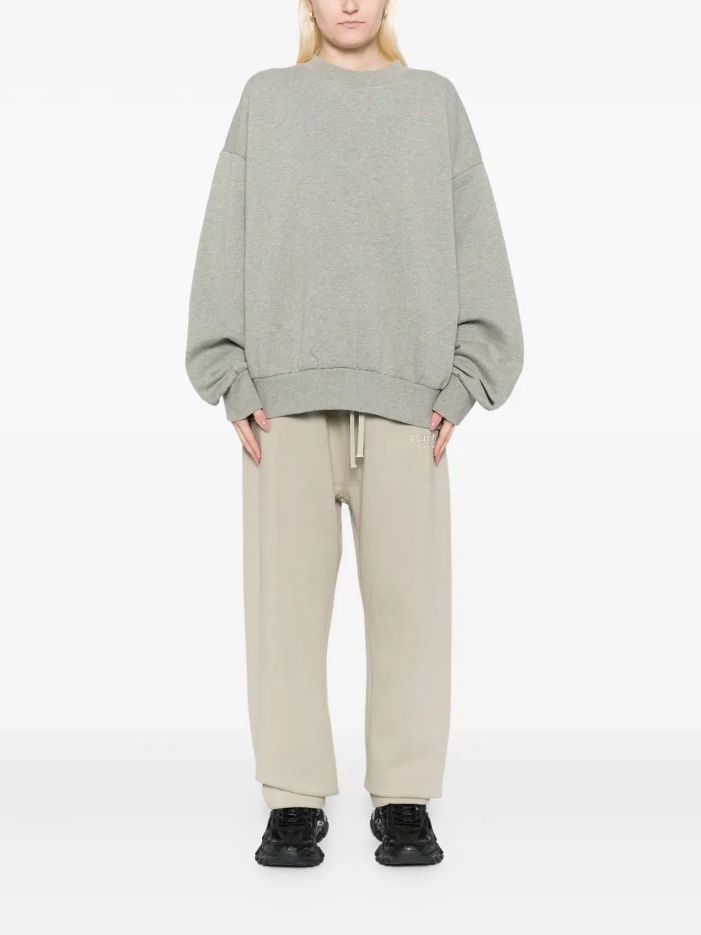 FEAR OF GOD ESSENTIALS Broek met logo-reliëf - Beige