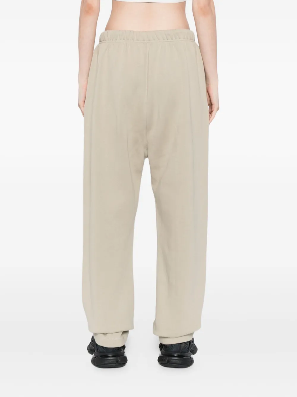 Essentials Logo-embossed Trousers In Neutral