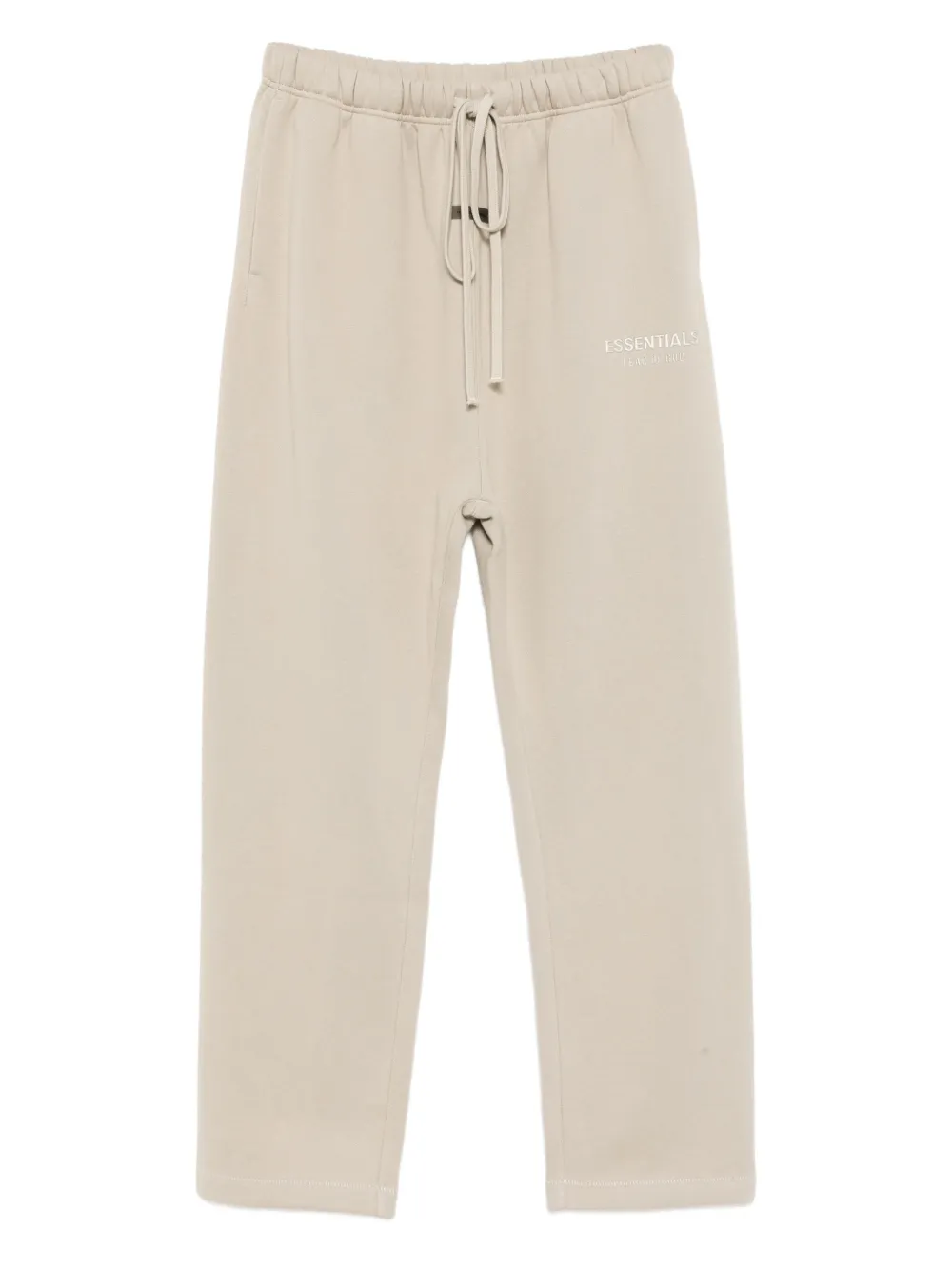 Essentials Logo-embossed Trousers In Neutral