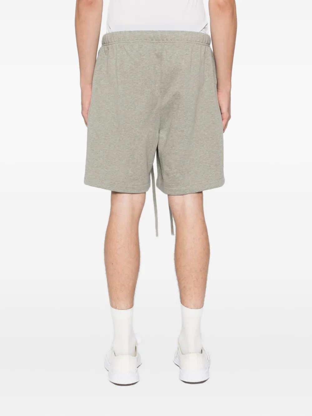 Essentials Fleece Logo Shorts In Gray