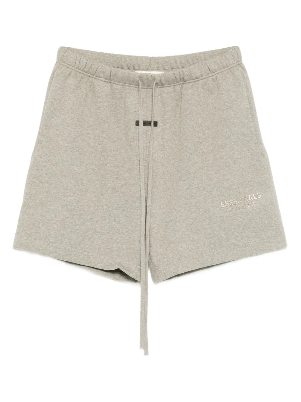 Essentials Fleece Logo Shorts In Gray
