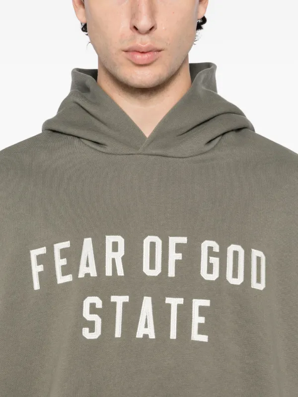 FEAR OF GOD ESSENTIALS 90's Hoodie | Grey | FARFETCH