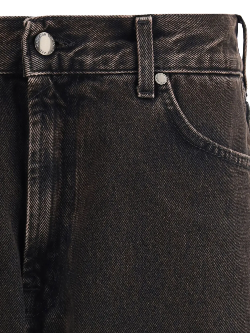 7 For All Mankind Twisted Modern Straight Jeans In Brown