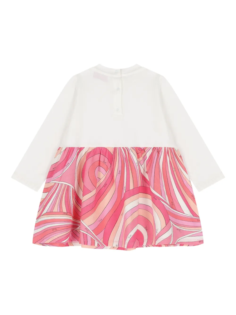 PUCCI Junior Jurk met geborduurd logo en print - Wit