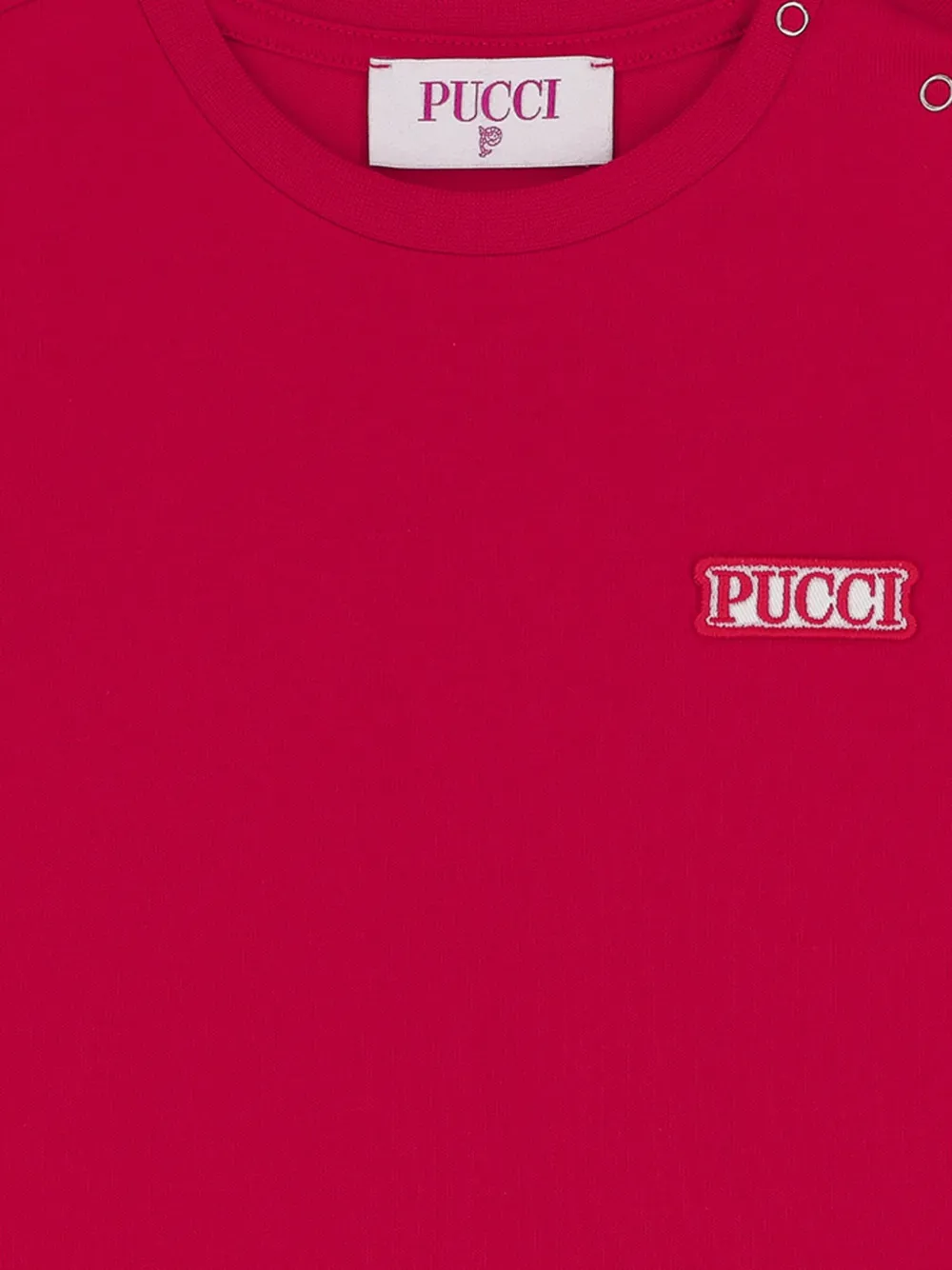 PUCCI Junior Polojurk met logopatch Rood