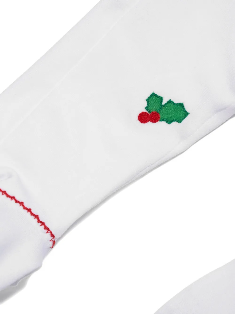MAGNOLIA BABY santa-holly babygrow - Wit