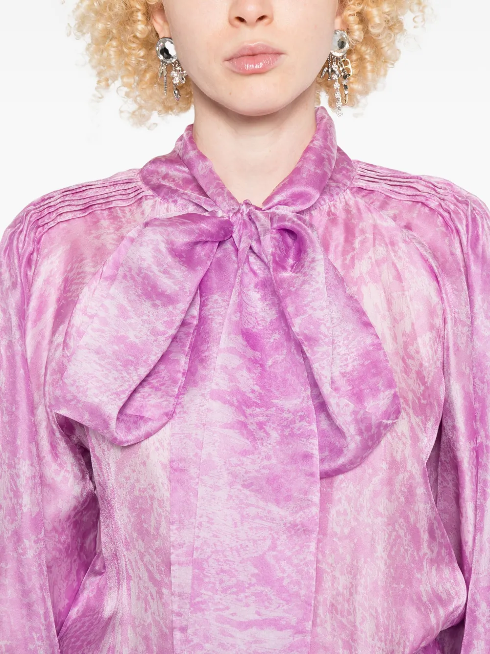 Miau By Clara Rotescu Ruffle-hem Maxi Dress In Pink