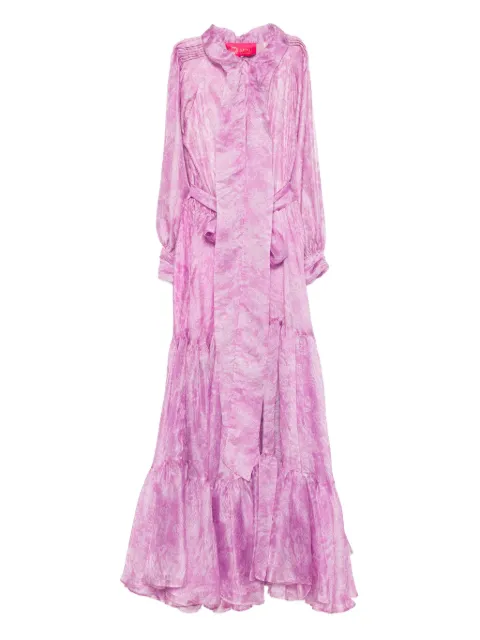 MIAU by Clara Rotescu ruffle-hem maxi dress