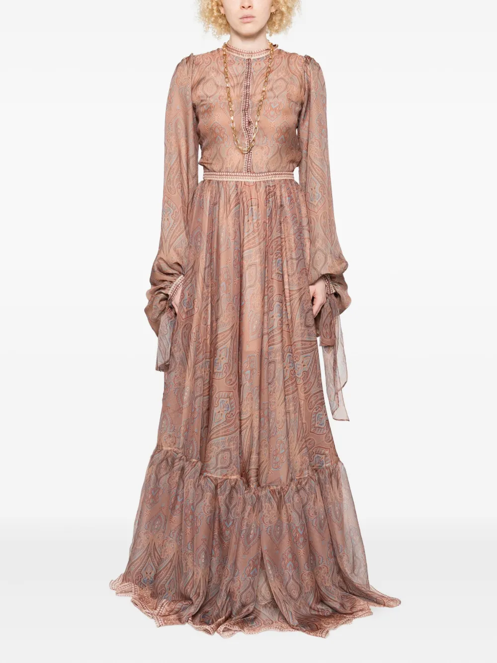 MIAU by Clara Rotescu Gelaagde jurk - Beige