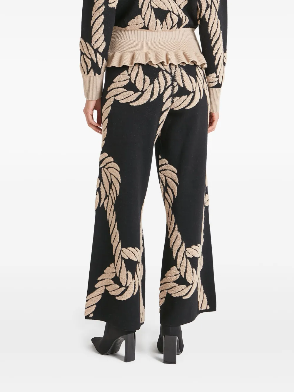 Temperley London Broek met geknoopt touw Zwart