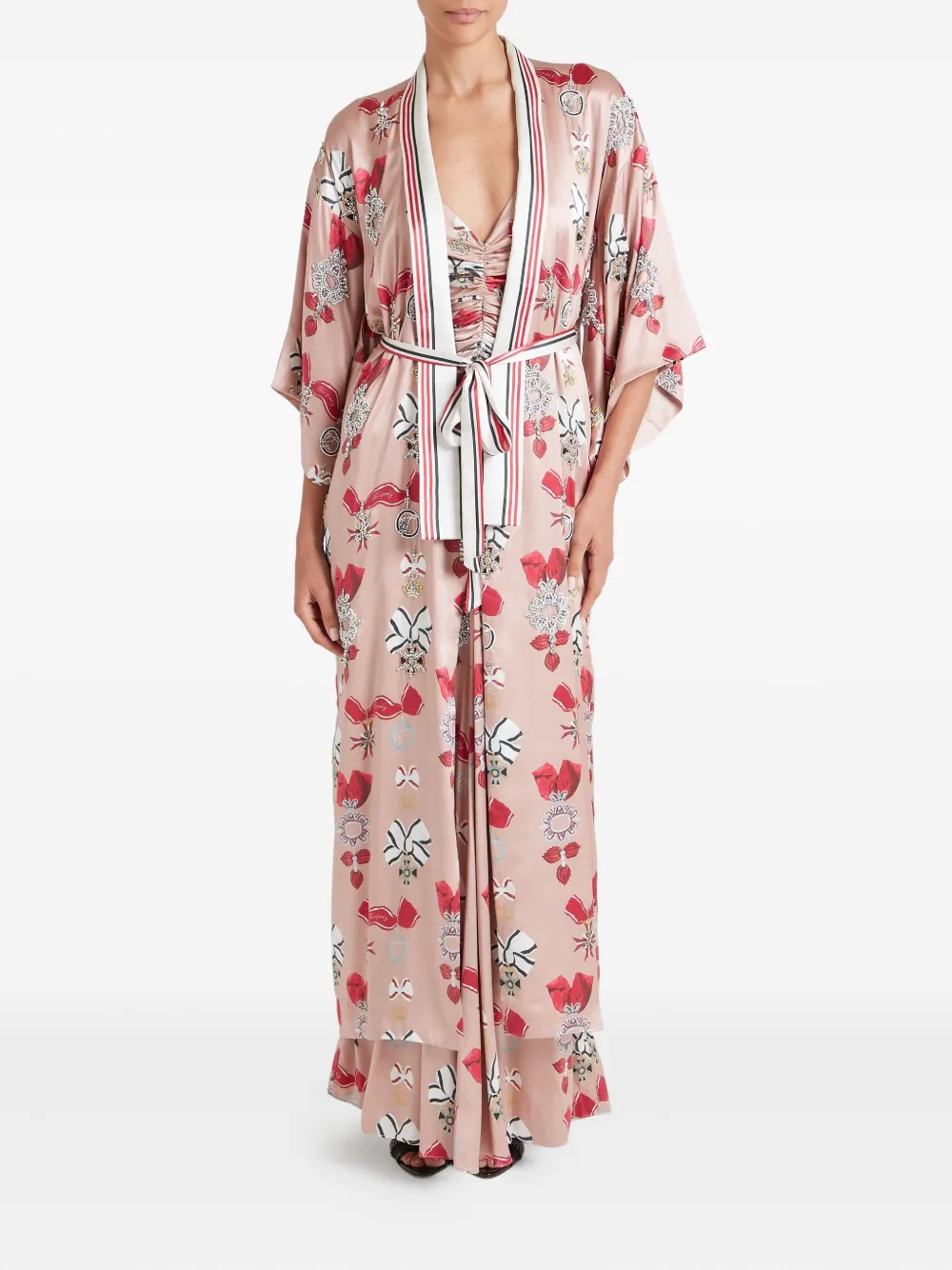 Temperley London floral-print silk coat | Single Breasted Coats | Image 2