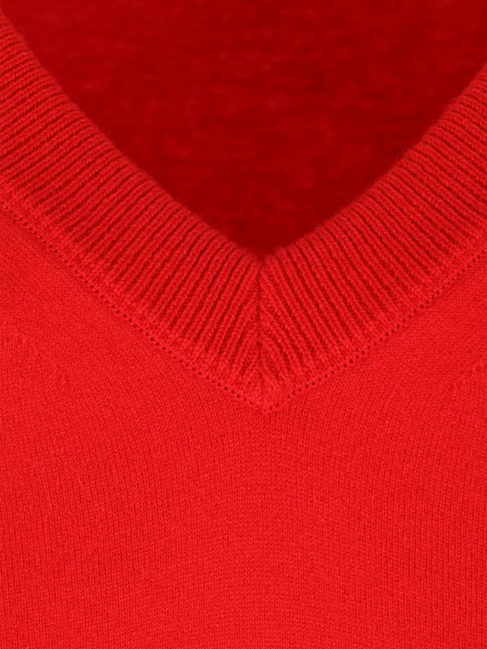 Auralee Trui met V-hals Rood