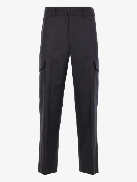 Auralee pantalones cargo con cinturón
