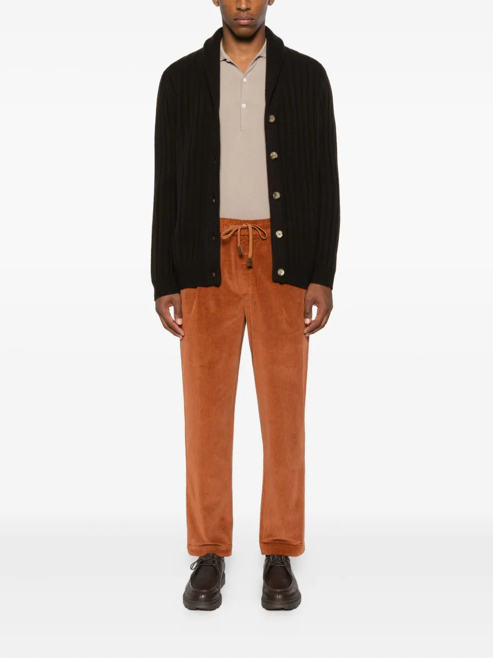 Jacob Cohën Ribfluwelen broek - Oranje