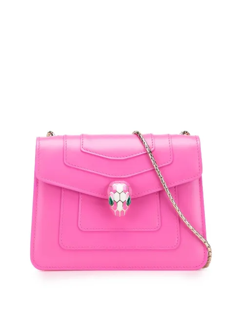 Bvlgari Pre-Owned 2021-2025 Small Leather Square Serpenti Forever Chain crossbody bag