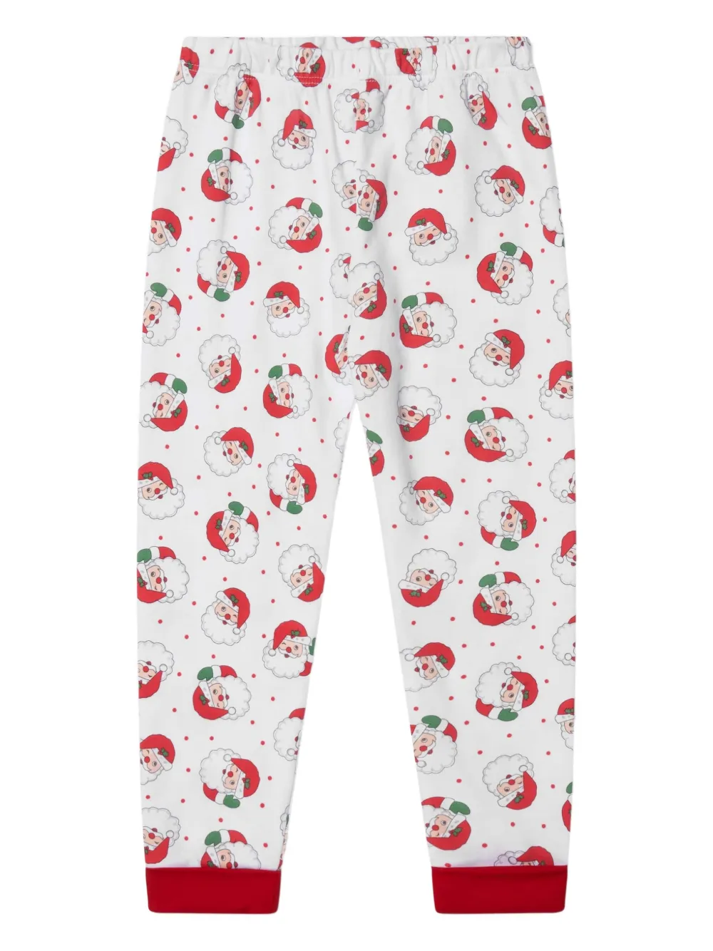 Magnolia Baby Santa-print Pyjamas In White