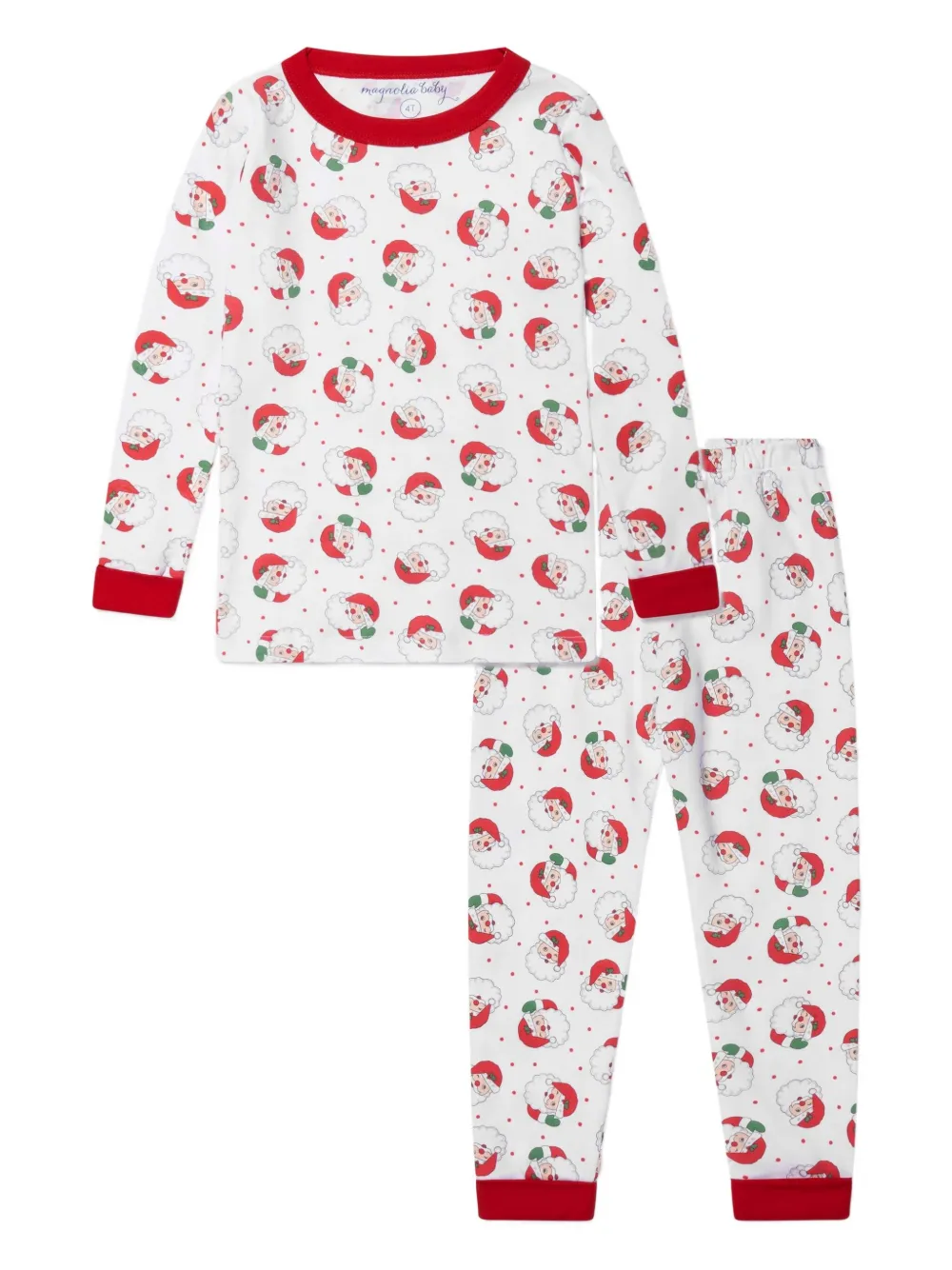 MAGNOLIA BABY santa-print pyjamas | Red | Image 1