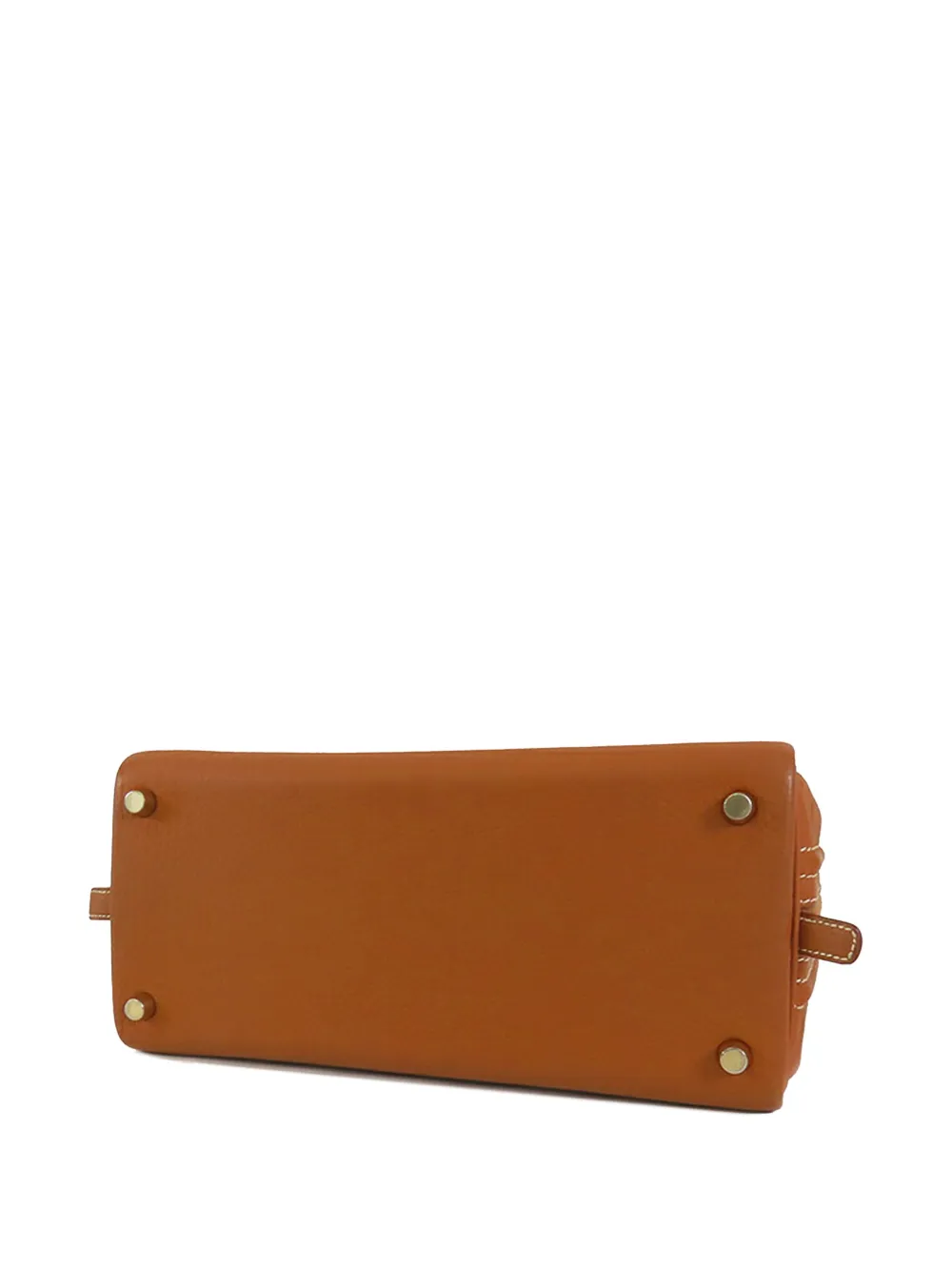 Pre-owned Hermes 2007 Togo Sac En Vie 26 Handbag In Brown