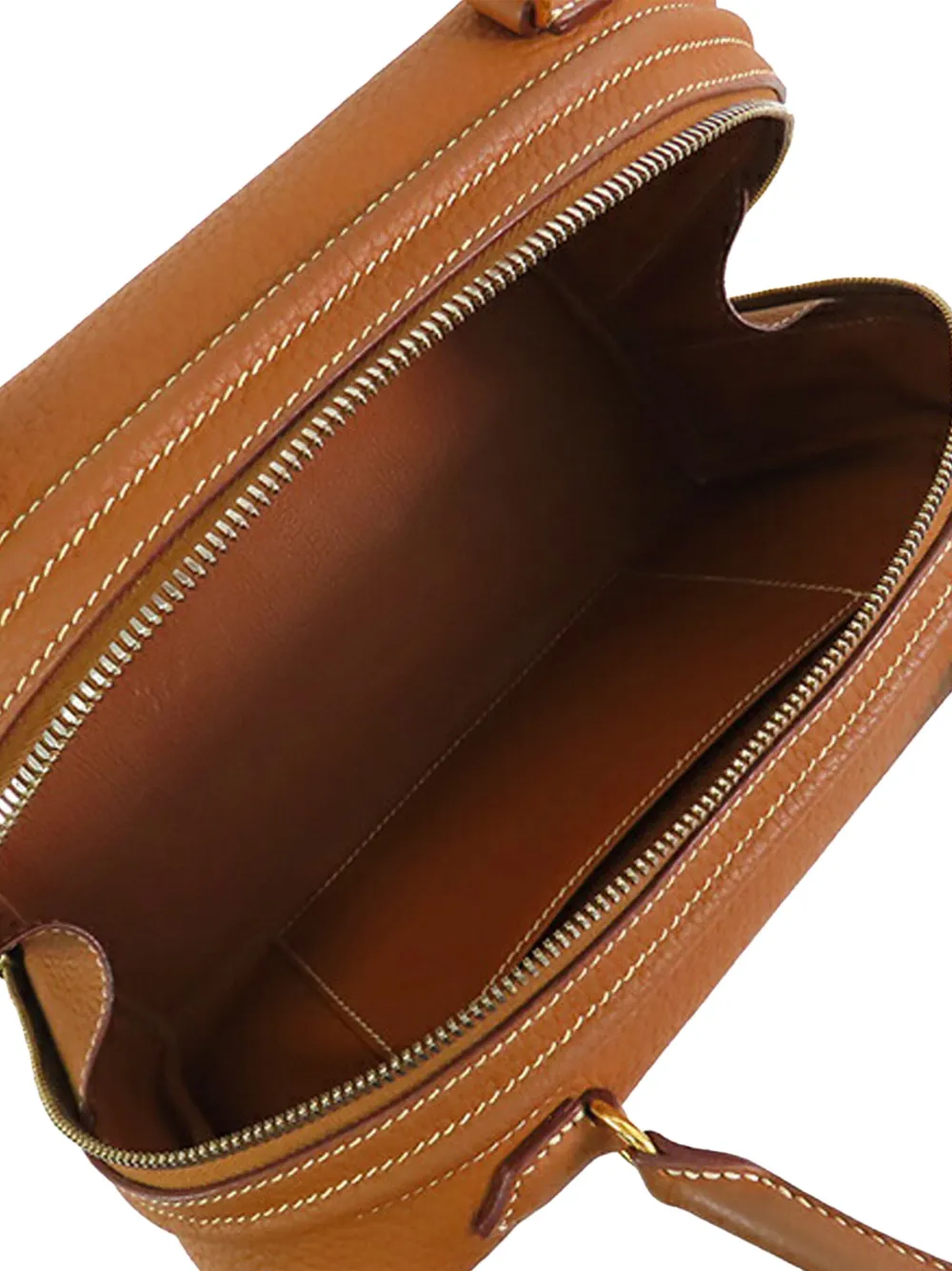 Pre-owned Hermes 2007 Togo Sac En Vie 26 Handbag In Brown