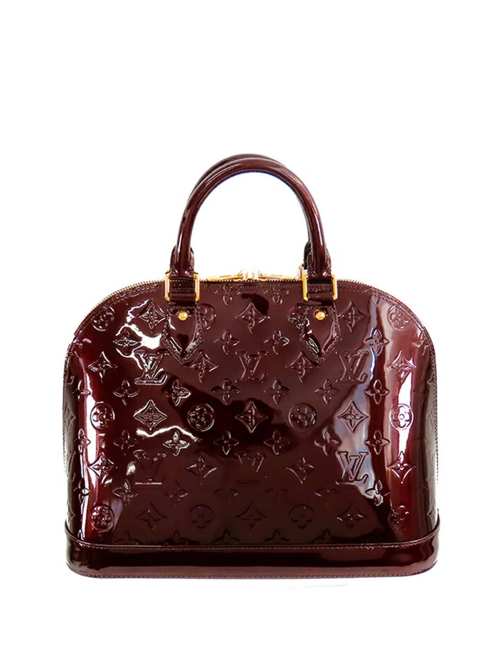 Louis Vuitton Pre-Owned 2012 モノグラム ヴェルニ アルマ PM ハンドバッグ - パープル Louis Vuitton Pre-Owned 2012 モノグラム ヴェルニ アルマ PM ハンドバッグ - パープル