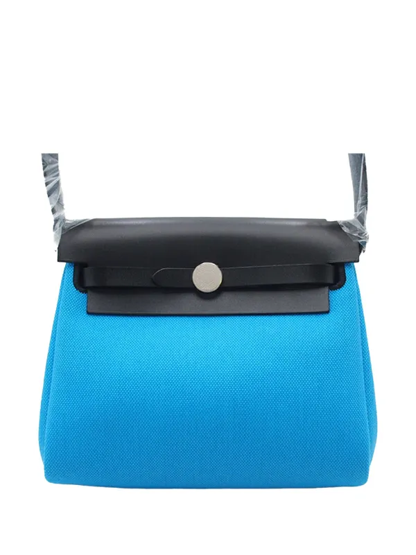 Hermès Pre-Owned 2025 Military Toile And Vache Hunter Herbag