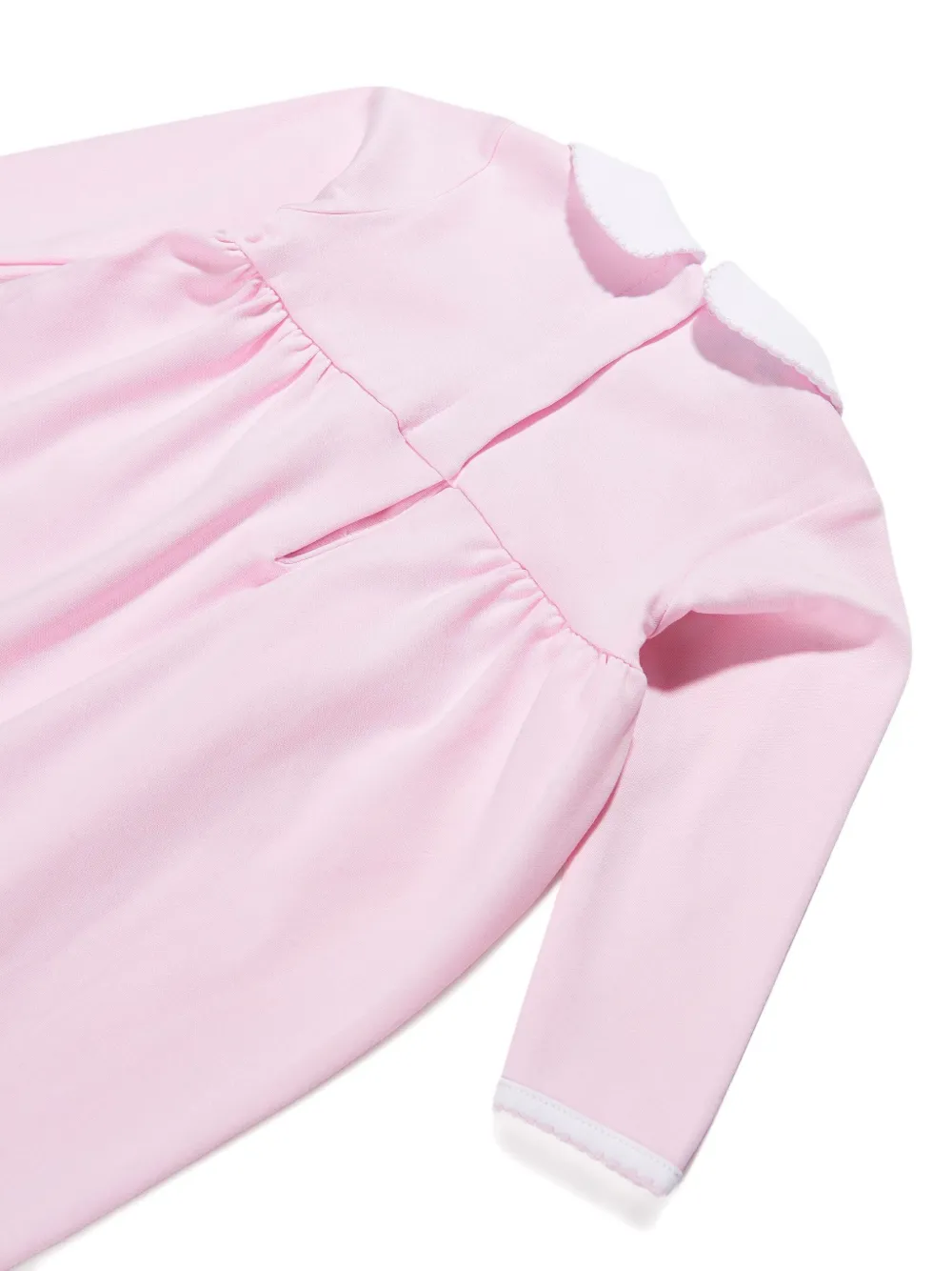 Magnolia Baby Gingerbread-embroidered Peter Pan-collar Pyjamas In Pink