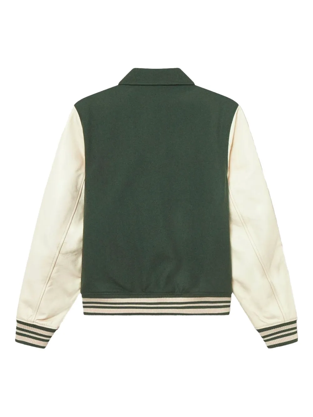 Les Deux Varsity Wool Jacket In Green