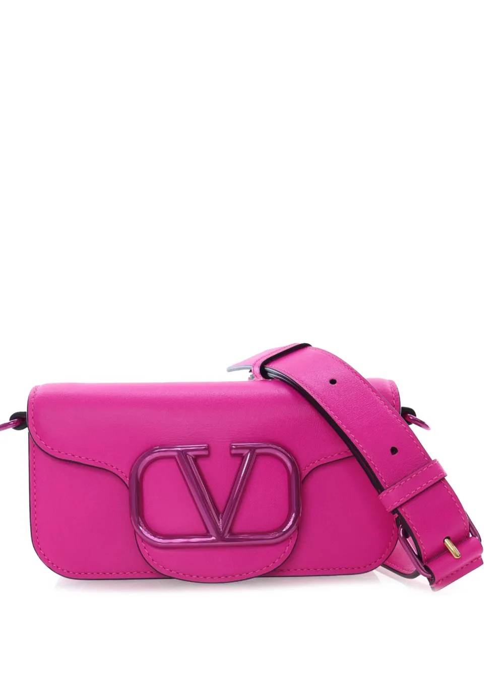 Valentino Garavani Pre-Owned 2018-2025 Small Calfskin VLogo Loco satchel | Pink | Image 1