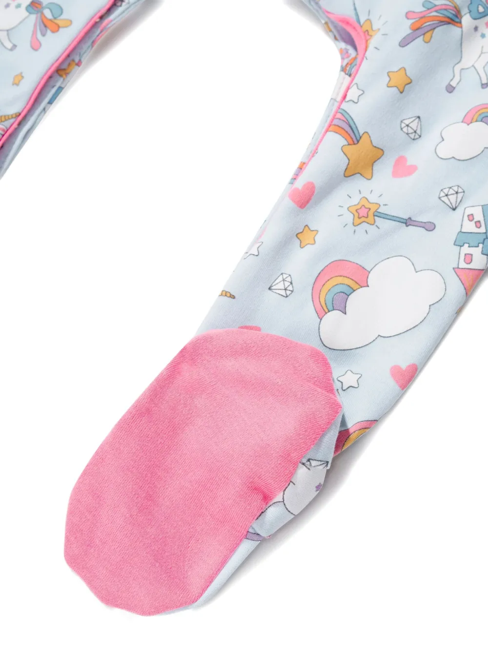 MAGNOLIA BABY unicorns rainbows print pajama - Blauw