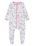 MAGNOLIA BABY unicorns rainbows print pajama - Blue