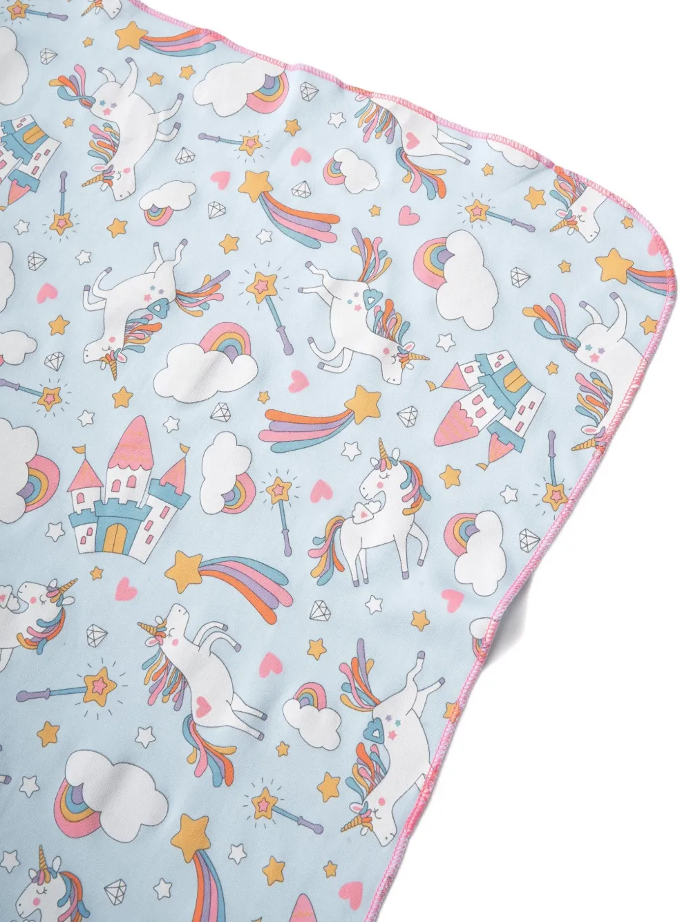 Magnolia Baby Unicorn-print Blanket In Blue