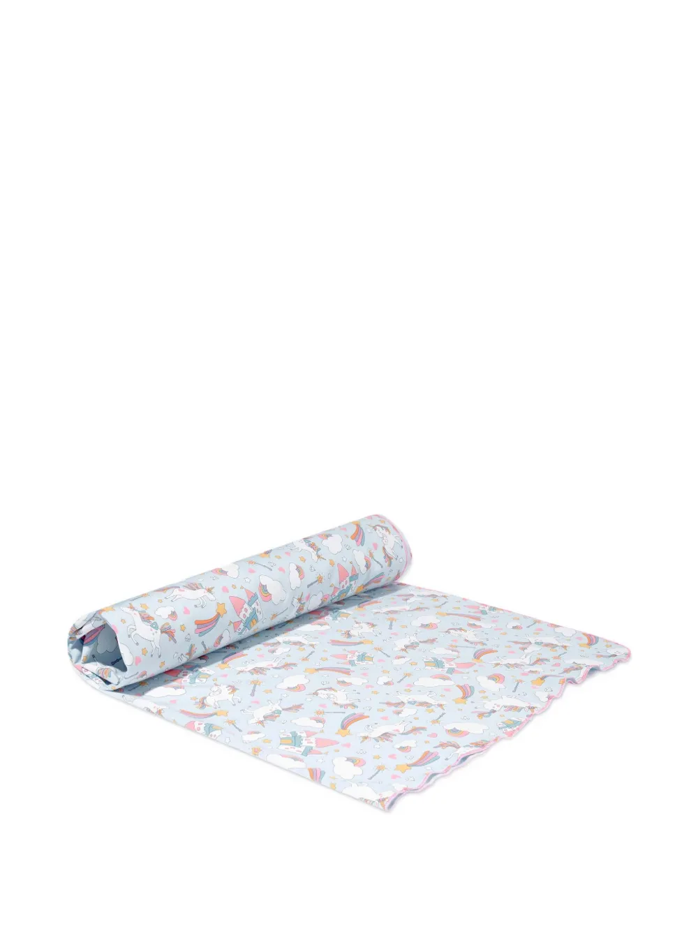 Magnolia Baby Unicorn-print Blanket In Blue