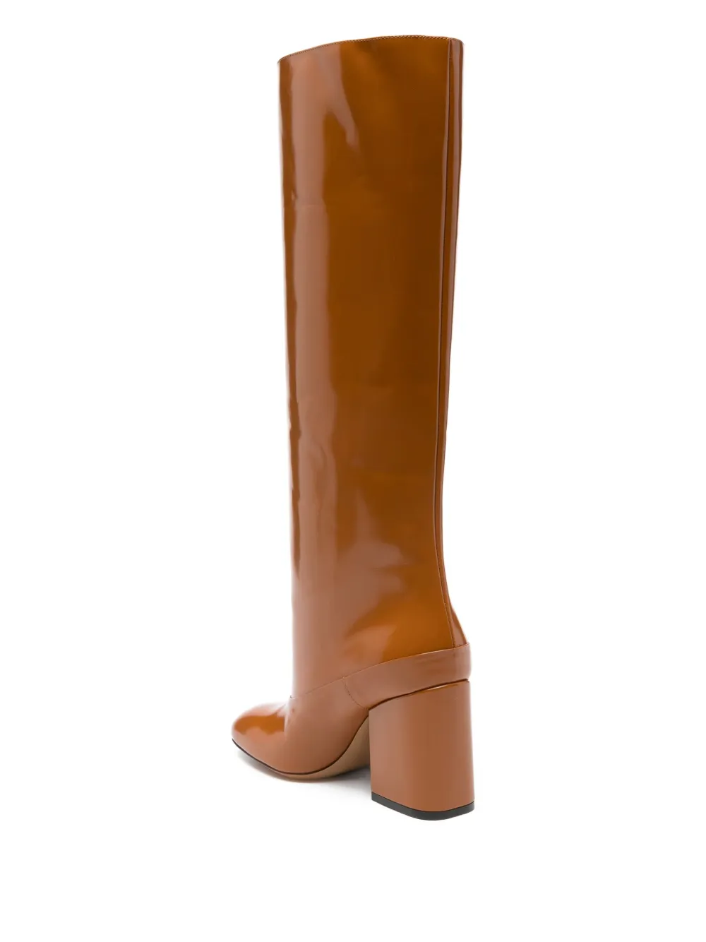 Marni knee-high patent boots Brown
