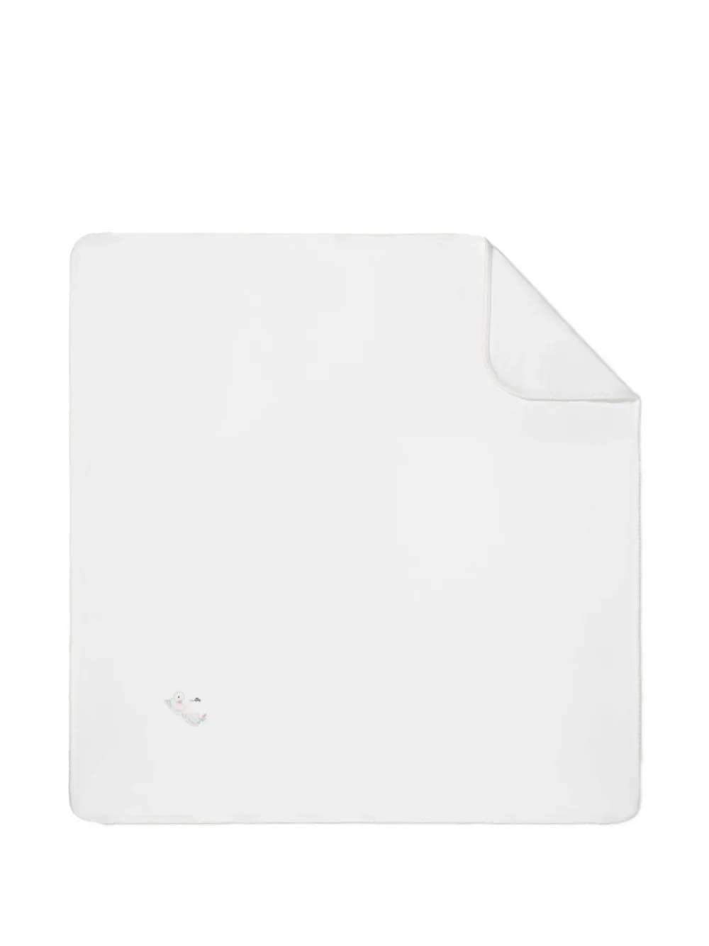 MAGNOLIA BABY embroidered-duckling baby blanket | White | Image 1