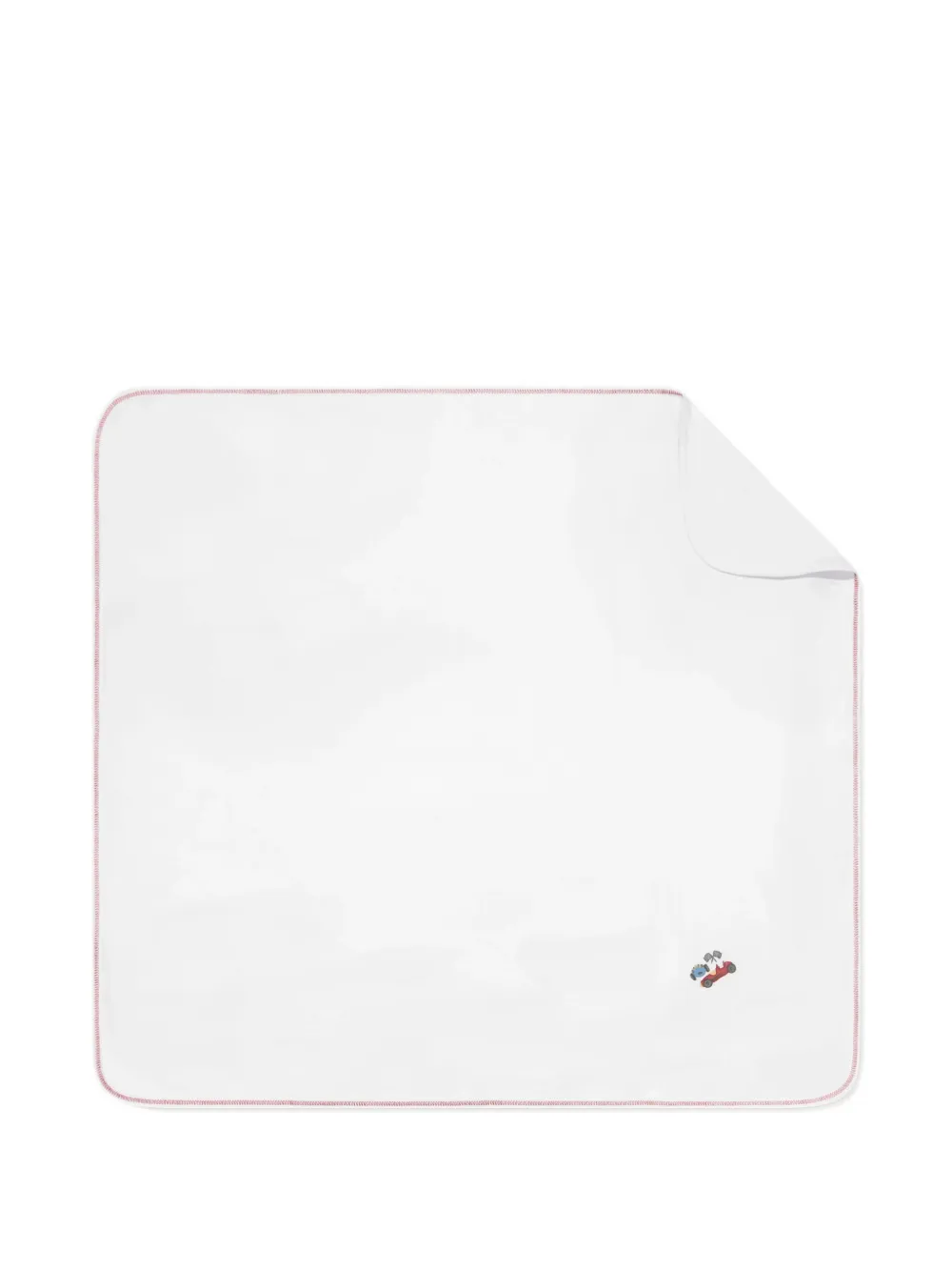 MAGNOLIA BABY embroidered racing-car blanket | White | Image 1