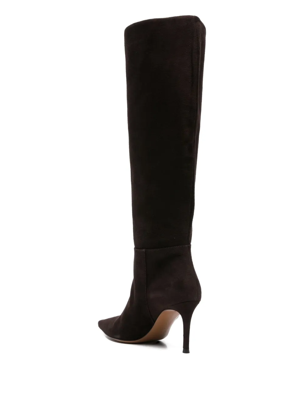 Roberto Festa suede pointed-toe knee-high boots Brown