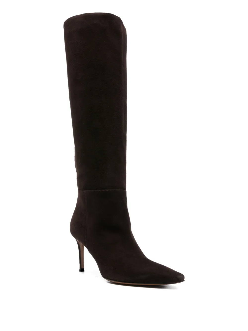 Roberto Festa suede pointed-toe knee-high boots Brown