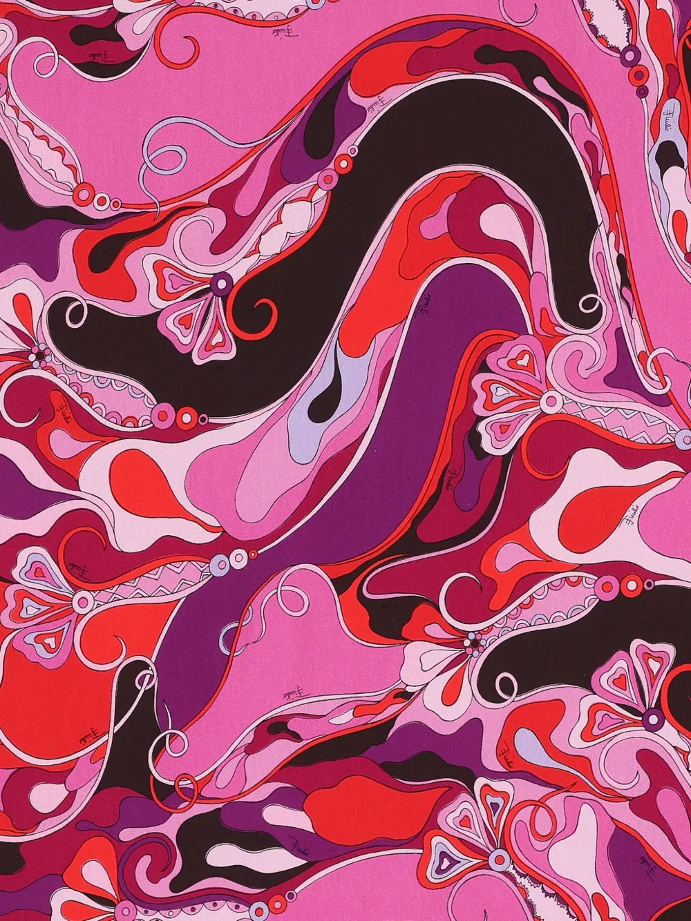 Pucci Junior Abstract-print Blanket In Pink