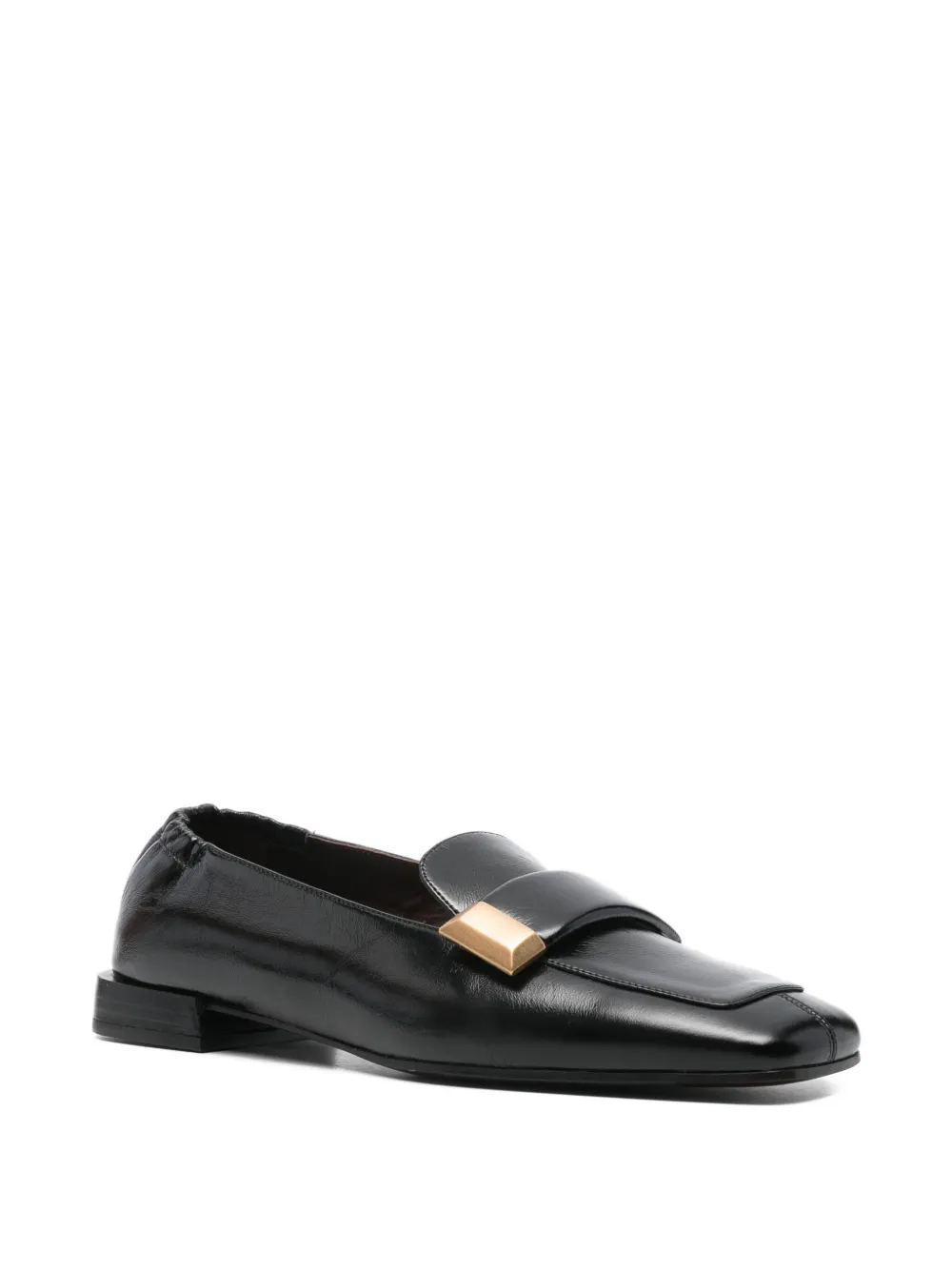 Roberto Festa square-toe loafers - Zwart