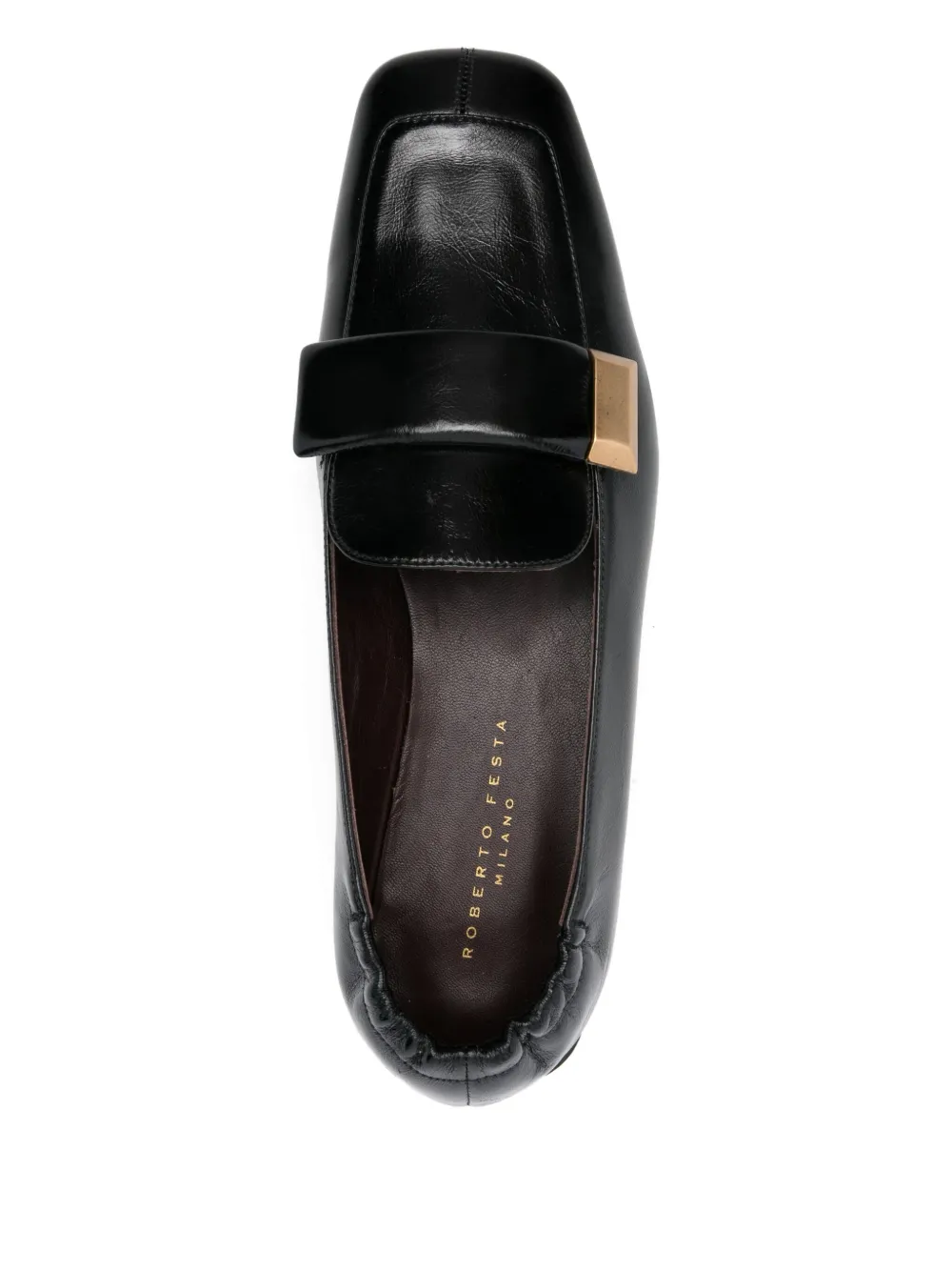 Roberto Festa square-toe loafers Black