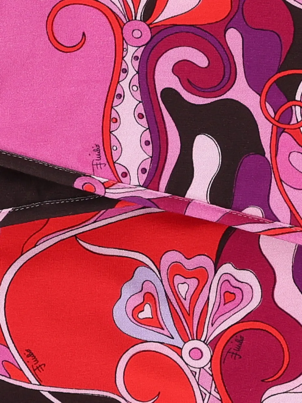 Pucci Junior Floral-patterned Hooded Sleeping Bag In Pink