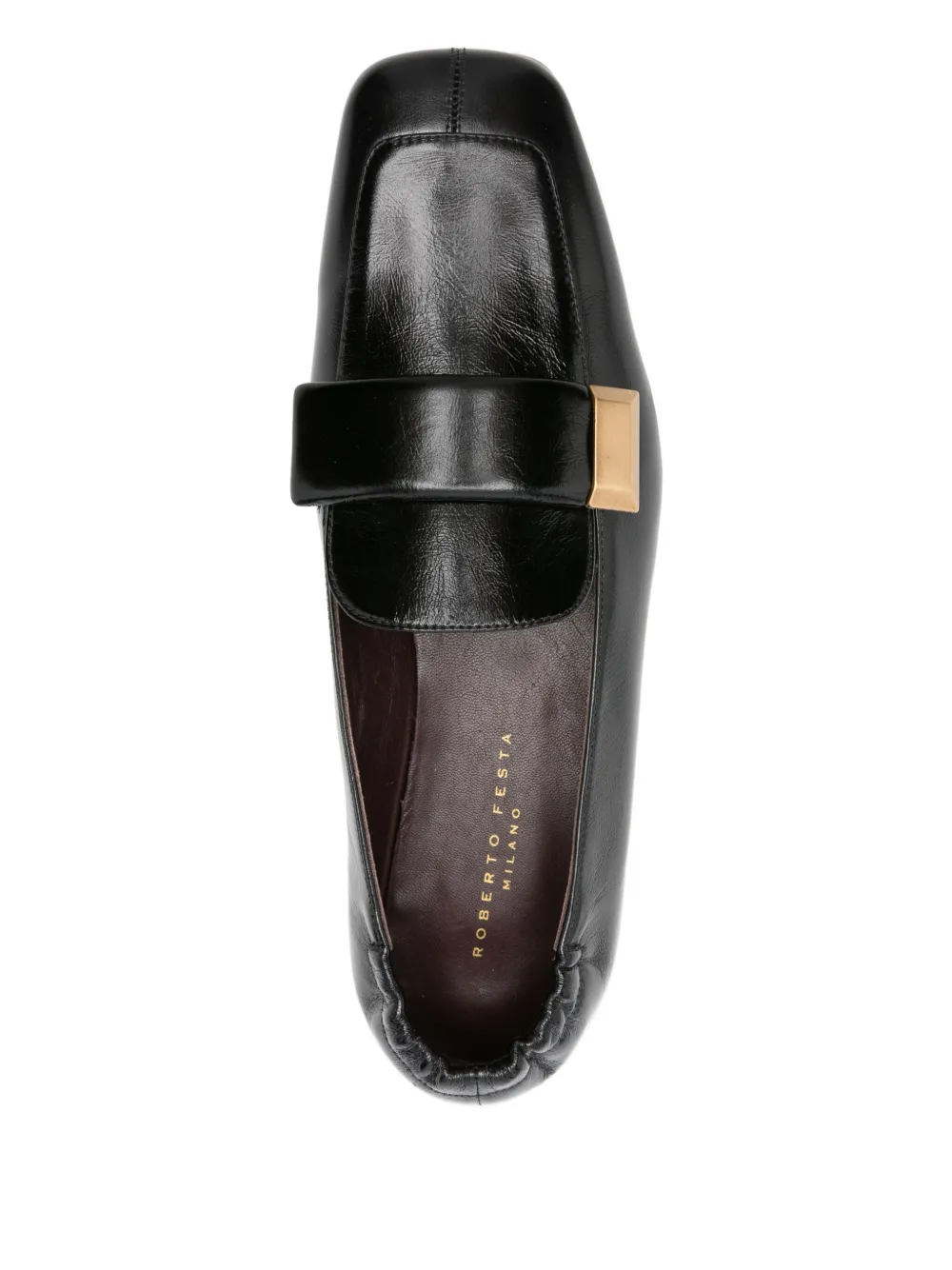 Roberto Festa Alisa Buckle-detail Loafers In Black